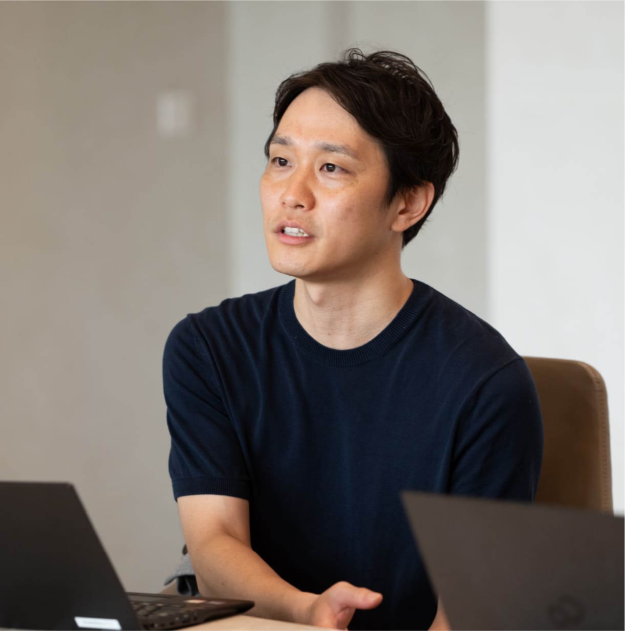 稲田 樹が発言中の写真