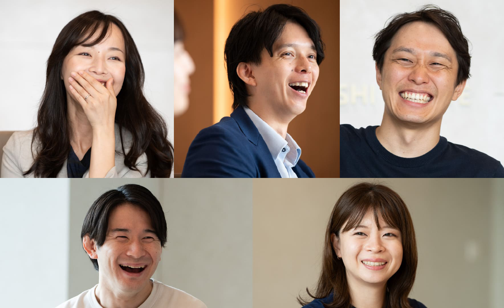 それぞれ全員が笑顔の写真